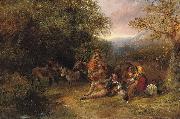 George Caleb Bingham The gypsy encampment France oil painting artist